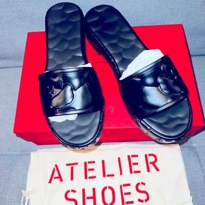 Sold-Valentino Garavani Black Rose Atelier Sandals (NWT)!